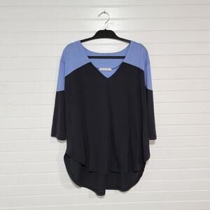 Free People Size Medium Major Leagues Tee Boyfriend Relaxed Raglan Baseball Top